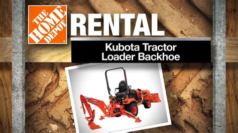 kubota tractor rental home depot